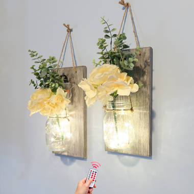 Mason jar clearance sconce light